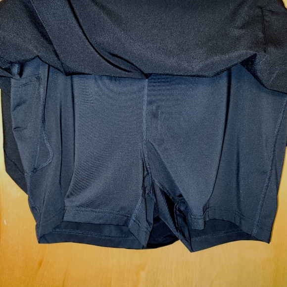 Land's End 1X 16W-18W Tennis Skort Skirt Lined Shorts Pockets - Picture 6 of 7